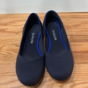 Rothy’s round toe The Flat in maritime navy